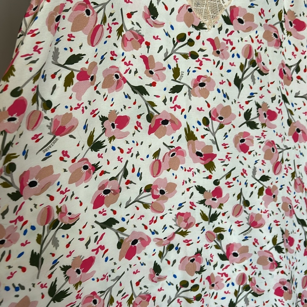 🇫🇷🇫🇷ZADIG & VOLTAIRE Paris Risty Anemone Floral Print Slip maxi hi low Dress - Picture 5 of 12